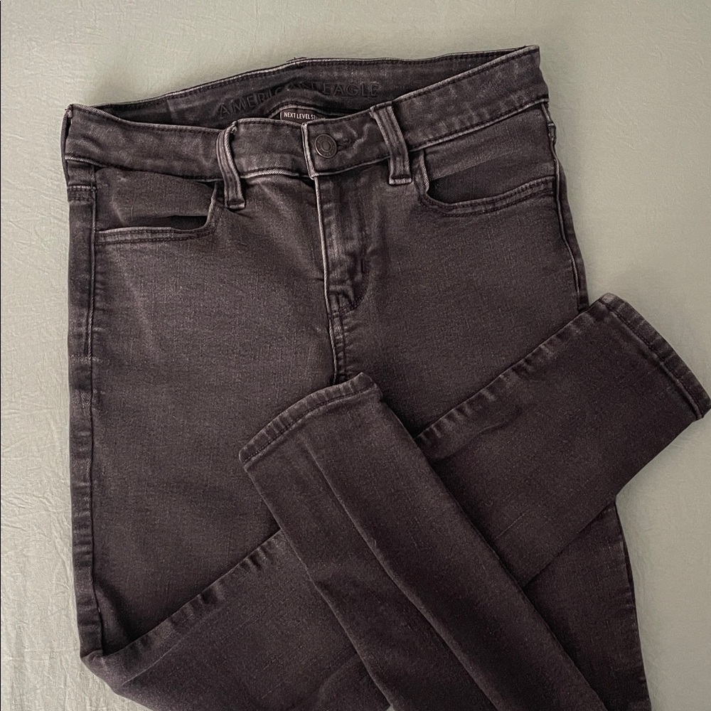 AE Black/Grey BurnOut Jeans